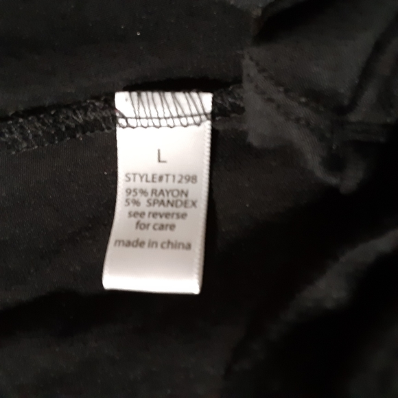 Sugar Rain black sleeveless tunic size L - Picture 4 of 5